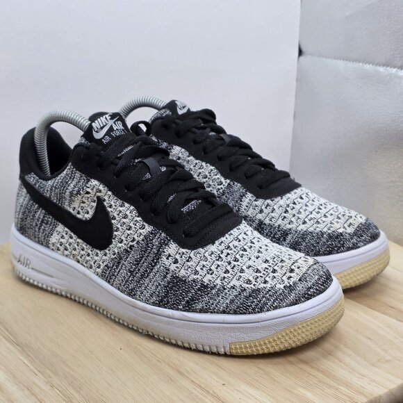 Nike Air Force 1 Flyknit 2.0 Black/White Oreo AV3042-001 Men's Sz 8.5 - Picture 5 of 9